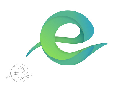 Ecowhat logo art direction energy gradients graphic design green identity logo