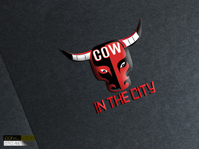 Cow in the City" Another Logo Design_Parvez Raton app awesome branding city logo co motion color bars cow design eye catching icon illustration illustrator logo logos red red bull typography ux vector web
