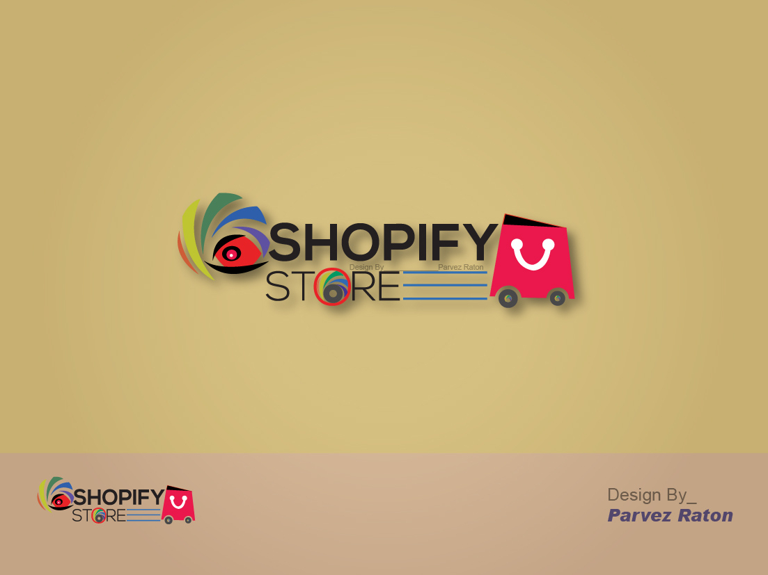 Shopify Store Logo Design Parvez Raton By Parvez Raton On Dribbble