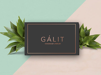 Galit jewelry brand identity