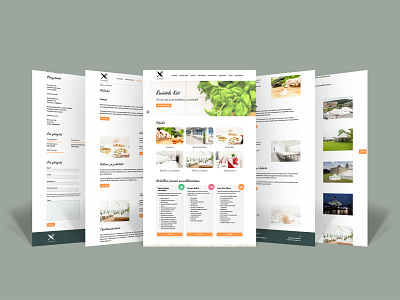 Restaurant / Catering service website catering design food layout menu restaurant ui website
