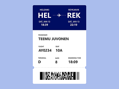 Finnair mobile ticket concept boarding finnair mobile pass ticket