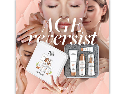 Age Reversist Visual collage cosmetics photoshop