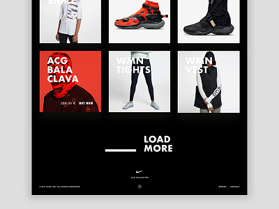 NikeLab ACG Collection acg interface landingpage nike ui