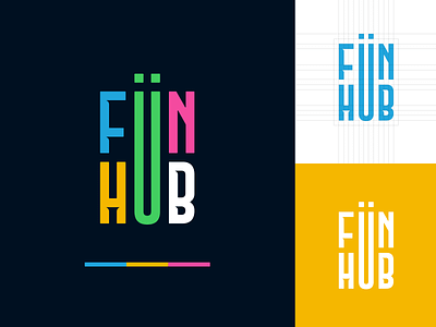FunHub | Brand Identity concept brand identity branding kids logo logo concept logo design startup type typography wordmark