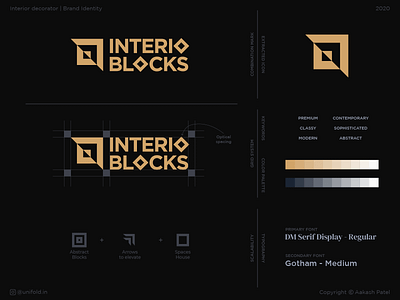 Interio Blocks | Logo design