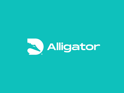 Alligator Logo alligator animal brand brand identity designer graphic designer logo logo design logo designer logotype minimal negative space