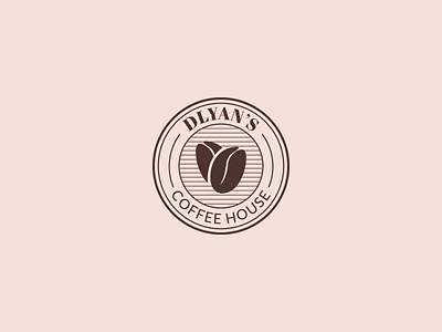Coffee House Logo brand branding coffee coffee bean coffee house emblem logo logo minimal monogram simple vector
