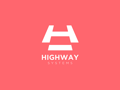 Highway System Logo abstract logo brand brand and identity brand identity branding concept letter h letter logo logo logo concept logo design minimal minimalist negative space simple