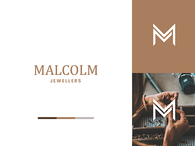 Malcolm Jewellers | Brand Identity brand brand and identity brand identity branding concept icon jewelery jewelry jewels logo logo design logo design concept logo designer mark minimal