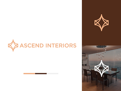 Ascend | Interior Design Studio Logo abstract logo brand brand and identity brand identity brand identity design brand identity designer branding branding and identity branding concept branding design interior design interior logo logo logo concept logo designer