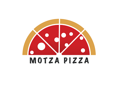 Motza Pizza food logo pizza