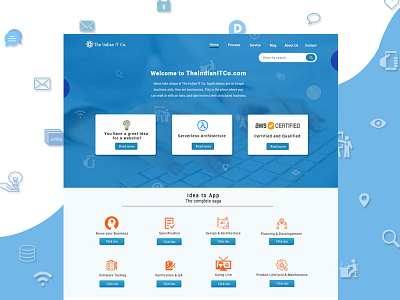 TheIndianITCo Landing Page company software ui web