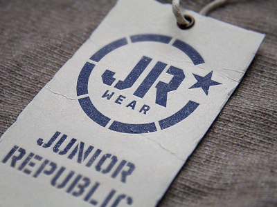 Junior Republic Wear logo. 2016 brand identity branding lettering logo logo design logotype