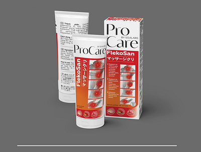 Health supplements packaging design ProCare by SojiLabs brand design branding design illustration logo package design vector