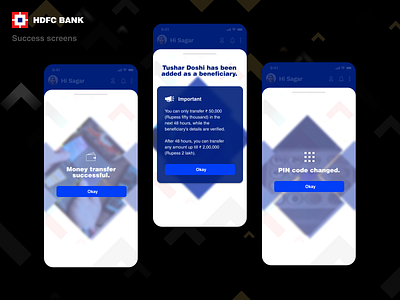 HDFC App Redesign app banking banking app bankingapp card design figma finance fintech fintech app hdfc portfolio ui ux