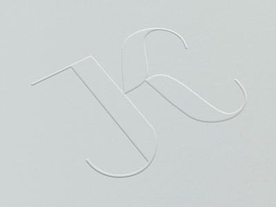 JK Monogram initials logo monogram
