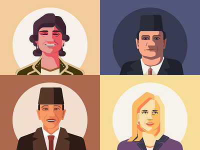 Portraits of entrepreneurs and politicians