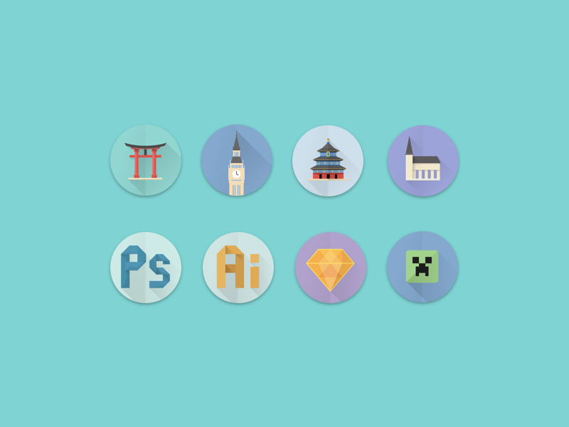 Icons creeper minecraft sketch logo illustration graphic design icon