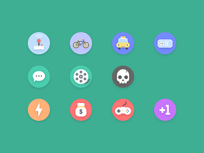 Some icons from an unpublished puzzle game design game graphic icon illustration puzzle