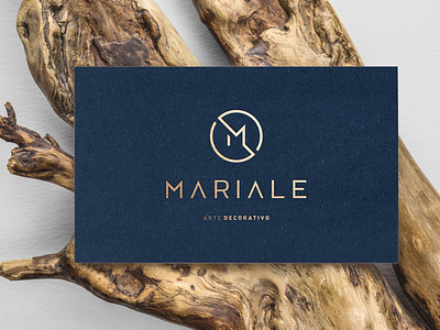 Identificador MARIALE Arte Decorativo art branding card design icon logo logotipo marca simbol typography
