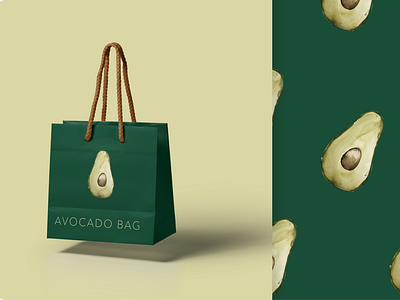 avocado bag illustration