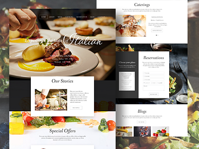 Restaurant Website foods restaurant