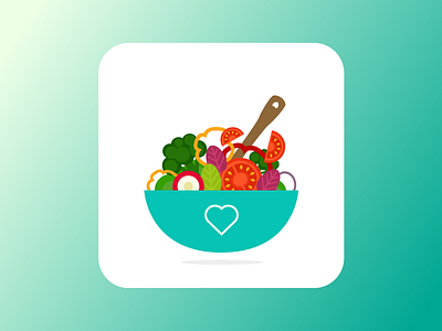 UI daily 005 - App Icon app icon cooking fitness healthy ui daily vegetable