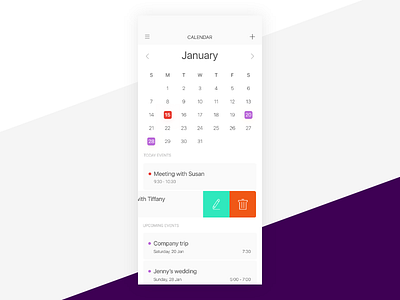 Ui Daily 038 - Calendar 038 calendar events uidaily upcoming