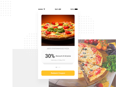 UI daily 061 - Redeem coupon 061 coupon discount ecomerce pizza redeem sale uidaily