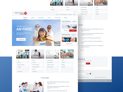 Vietcapital Bank Redesign banking blue finance red redesign ui vietcapital