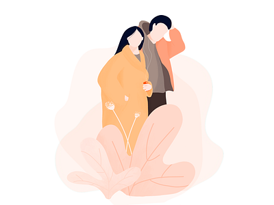 Illustration - Couple couple drawing procreate ui illustration