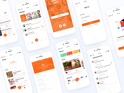 Recico - App Demo app cooking illustration recipe ui