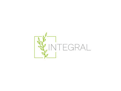 Integral floral integral leaves logo