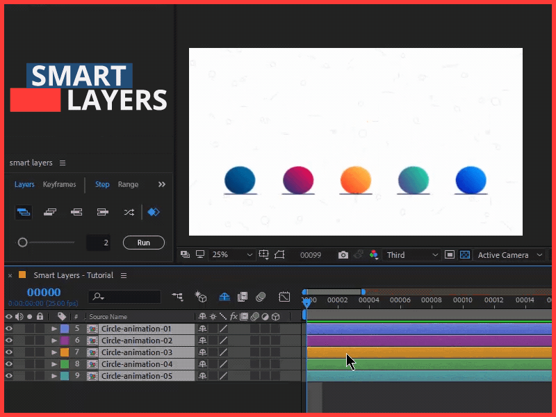Smart Layers aftereffects animation keyframes layers offset script