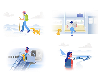 Vector Illustrations for Financial Site