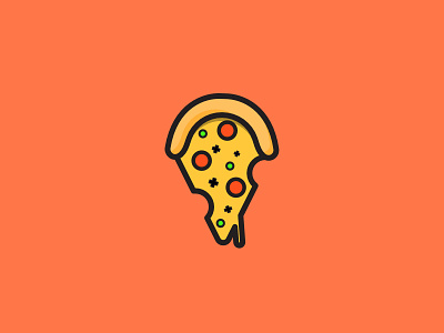 Pizza creative design flatdesign food icon illustration pizza vector