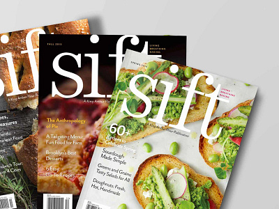 Sift Magazine Covers baking content editorial hz magazine