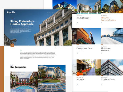 Republic — Website About & Portfolio pages