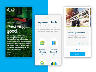 OPEI — Website Mobile