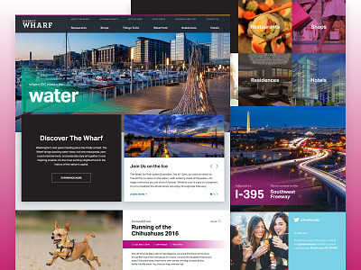 District Wharf — Website branding desktop digital hz product ui ux website