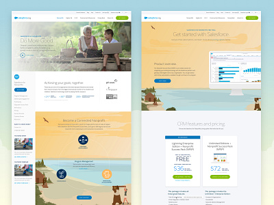 Salesforce.org — Industry Pages digital hz product ui ux website
