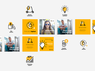 Scoobee – icons set branding concept concept design icon icons key visual logo marketing typography ui