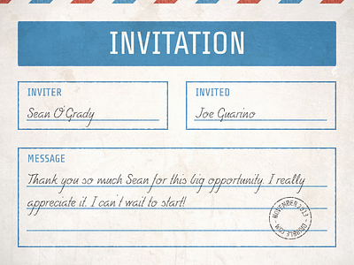 Dribble Invitation