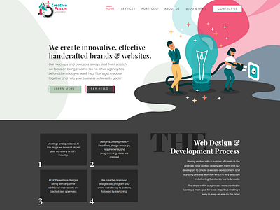 Creative Focus Web Design Homepage