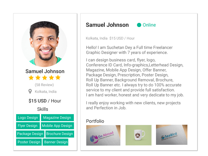 Just finished my Sixth design for #dailyui #006 User Profile by ...