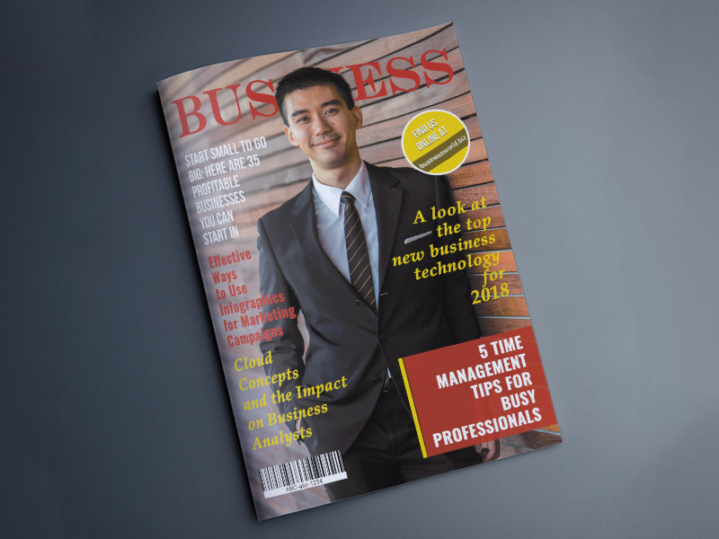 Business Magazine Concept typography adobe photoshop print design creative design design corporate magazine business magazine