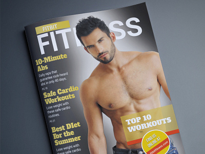 Fitness Magazine Concept adobe photoshop creative design design fitness magazine concept typography