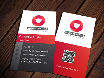 Vertical Business Card Concept