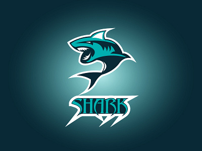 Shark Logo Concept Design adobe illustrator branding creative design design illustration logo print design shark logo concept design typography vector web